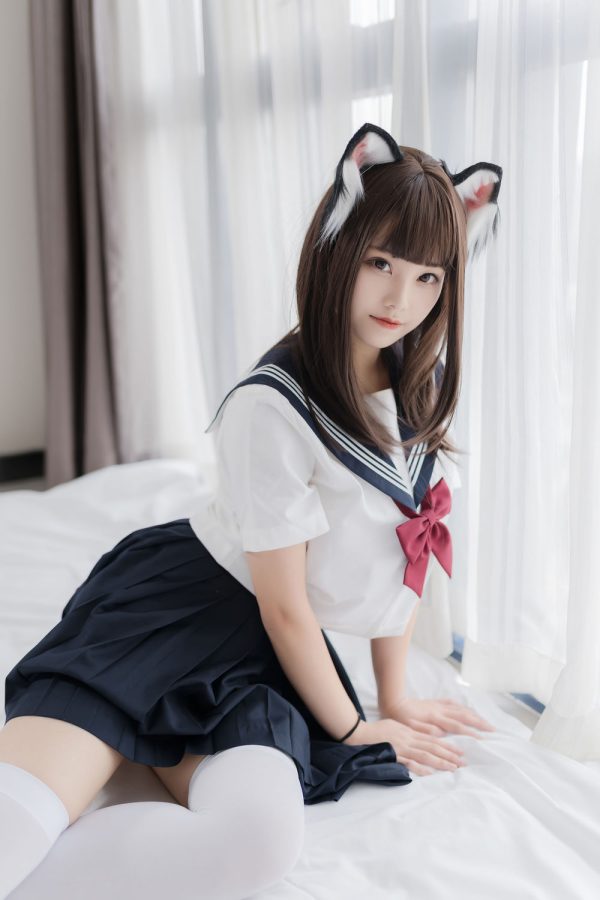 No.004-猫耳JK [40P]-慕色阁
