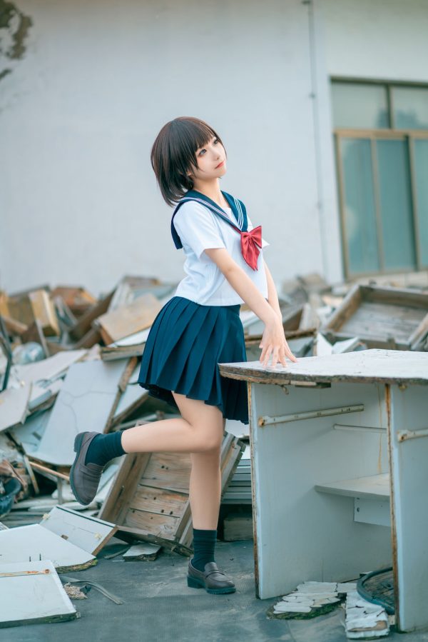 No.032-天台jk [40P]-慕色阁