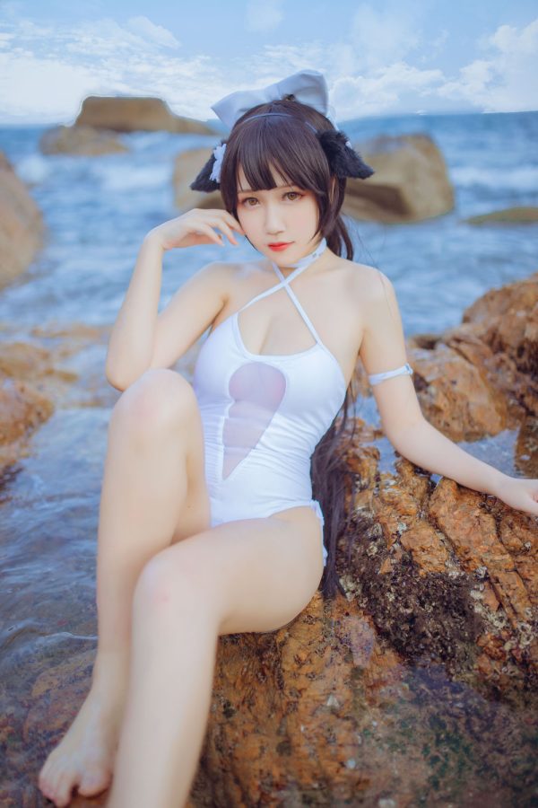 No.001-獒犬海边泳装 抖娘×不呆猫 [41P]-慕色阁