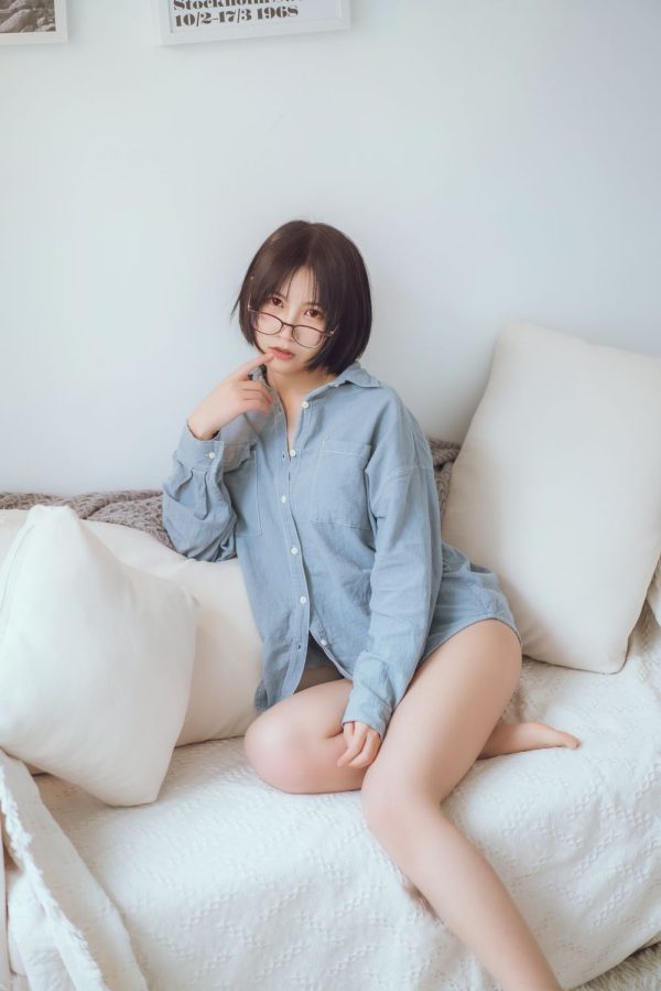 No.009-蓝色衬衫发布 [22P]-慕色阁