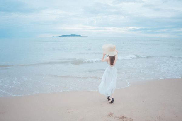No.011-海岸 白裙 [9P]-慕色阁