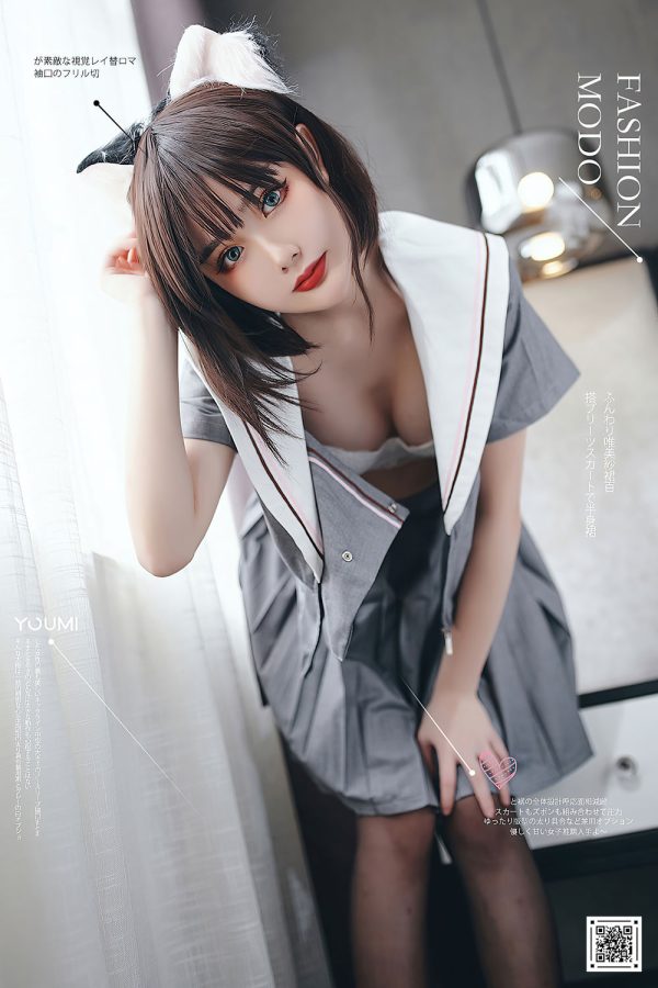 No.014-[YouMi尤蜜] 2020.11.10 制服猫娘 [44P]-慕色阁