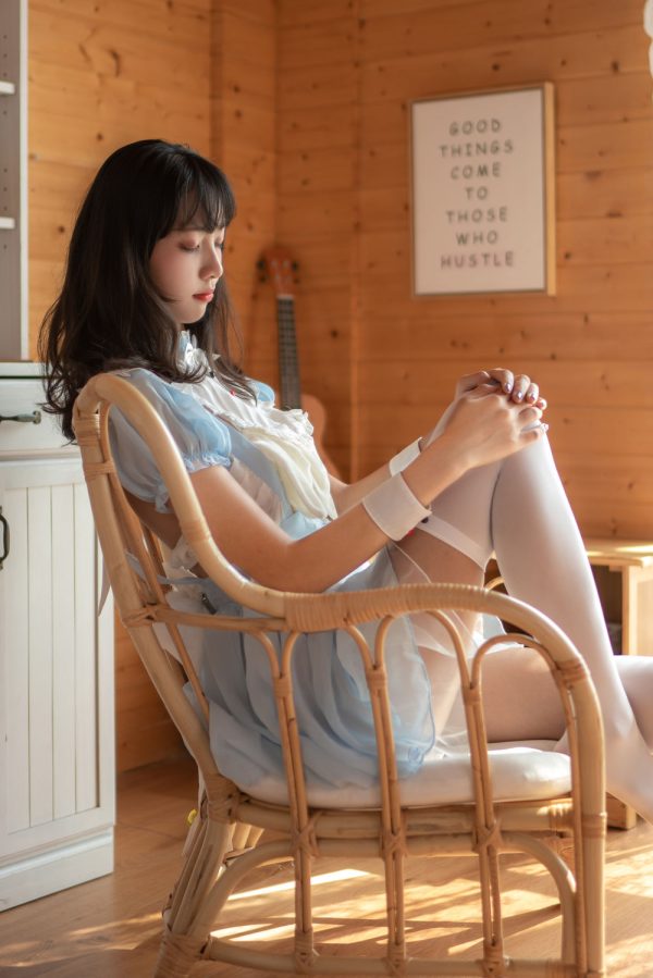 No.018-蓝白女仆 [26P]-慕色阁