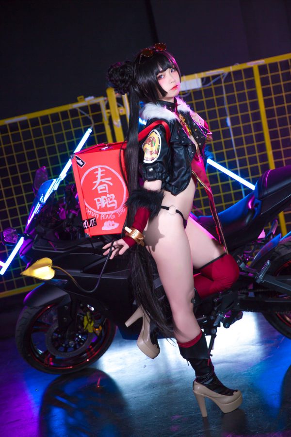 No.009-春鹏饺子外卖小妹 [24P]-慕色阁