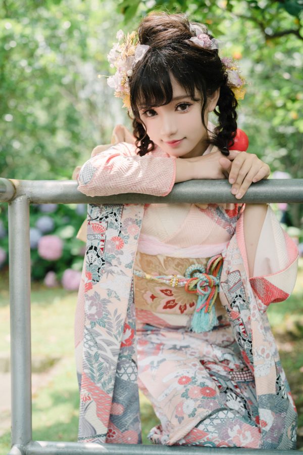 No.009-绣球花和服 [18P]-慕色阁