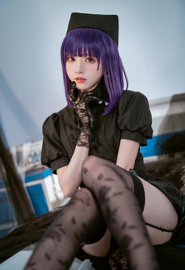 No.066-喜多川海梦 黑色护士 [14P]-慕色阁