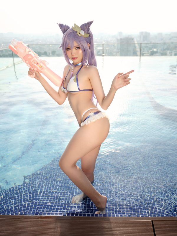 No.107 – Keqing Swimsuit [15P]-慕色阁