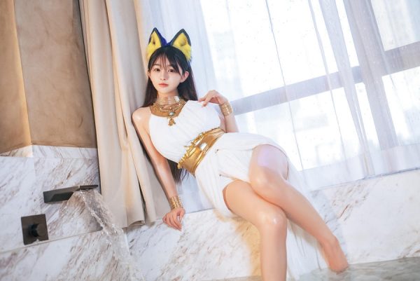 No.157 – 白色猫娘 [55P]-慕色阁